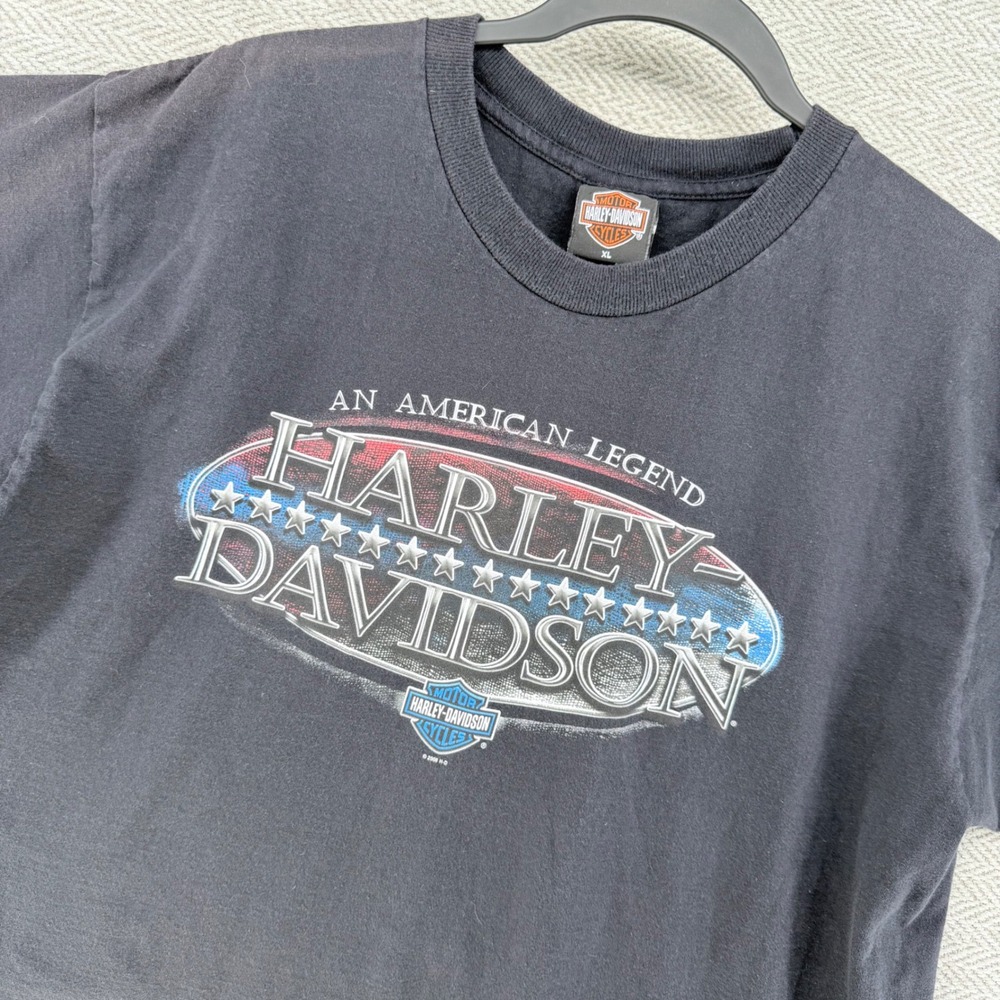 Vintage 2006 Harley Davidson Daytona Beach Florida T-Shirt Mens XL Black USA